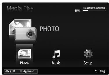 SAMSUNG LE46B550 - De modus Media Play (USB) activeren - 1