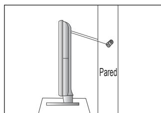 SAMSUNG LE46B550 - Para impedir que el teovisor se caiga: - 3