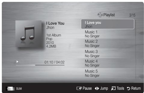 SAMSUNG LE46C654 - Playing a Music - 1