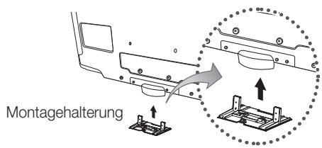 SAMSUNG LE46C654 - Montieren der Montagehalterung - 1