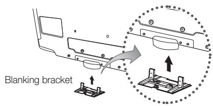 SAMSUNG LE46C654 - Assembling the Blanking Bracket - 1