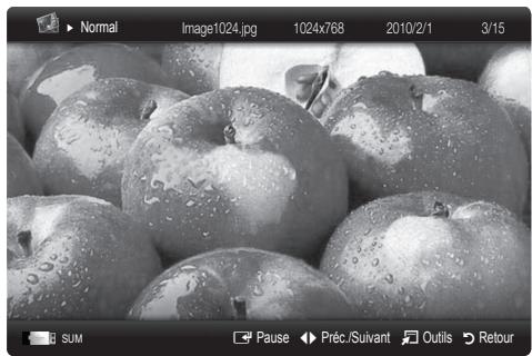SAMSUNG LE46C654 - Visualisation d'une photo (ou d'un diaporama) - 1