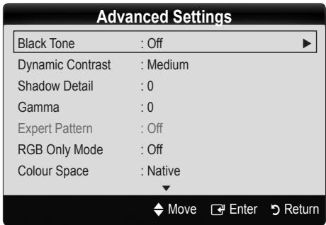 SAMSUNG LE46C654 - Advanced Settings - 2
