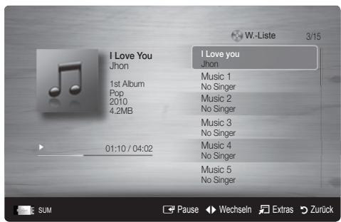 SAMSUNG LE46C654 - Wiedergeben von Musik - 1