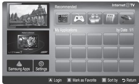 SAMSUNG LE46C654 - Erste Schritte mit Internet@TV - 2