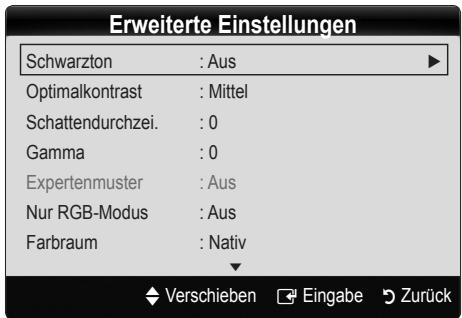SAMSUNG LE46C654 - Erweiterte Einstellungen - 1