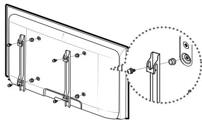 SAMSUNG LE46C654 - Préparation avant l'installation d'un dispositif de fixation murale (téléviseurs de 46 à 55 pouces) - 1