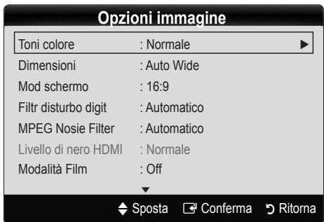 SAMSUNG LE46C654 - Opzioni imagine - 2