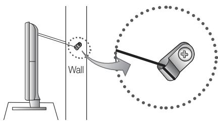 SAMSUNG LE46C654 - To avoid the TV from falling - 2