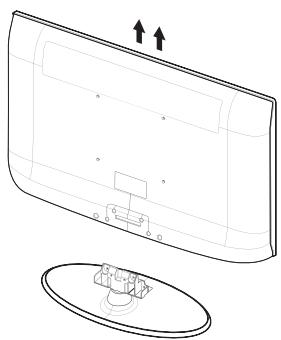 SAMSUNG LN32B460 - Disconnecting the Stand - 2