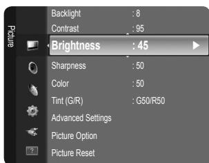 SAMSUNG LN32B460 - Adjusting the Brightness to 80 - 3
