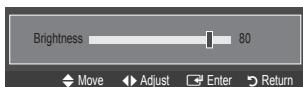 SAMSUNG LN32B460 - Adjusting the Brightness to 80 - 5