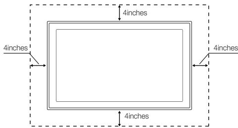 SAMSUNG LN32C450E1D - Securing the Installation Space - 2