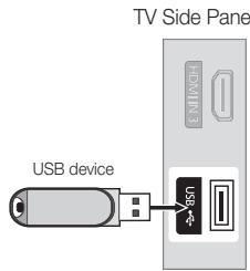 SAMSUNG LN32C450E1D - Connecting a USB Device - 1