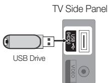TV Side Panel USB Drive (HDD) VIDEO