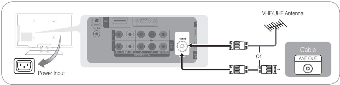 SAMSUNG LN40C540 - Connecting to an Antenna - 2