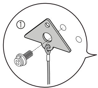 Diagram showing a mechanical component with labeled parts and directional arrows, likely illustrating a motion or assembly process.