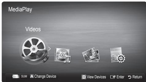 MediaPlay Videos SUM Change Device View Devices Enter Return