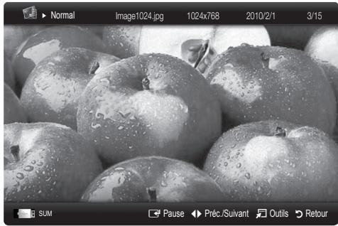 SAMSUNG LN40C550J1F - Lecture d'une photo ou d'un diaporama - 1