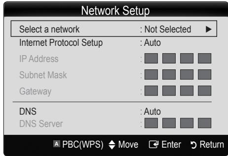 SAMSUNG LN40C550J1F - How to set up using PBC (WPS) - 1