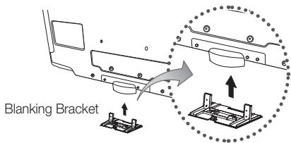 SAMSUNG LN40C550J1F - Assembling the Blanking Bracket - 1