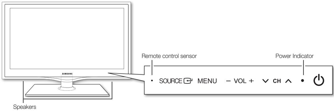 SAMSUNG LN40C550J1F - Viewing the Control Panel - 1