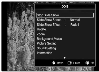SAMSUNG PN58B650 - Slide Show Tools Menu - 1