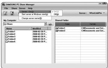 SAMSUNG PN58B650 - Change server name - 1