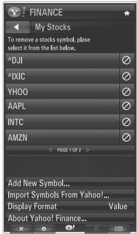 SAMSUNG PN58B650 - Using the Yahoo!® News Widget - 4
