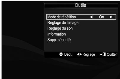 SAMSUNG PN58B650 - Menu d'outils de lecture des fichiers musicaux - 1