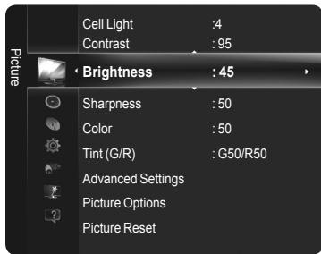 SAMSUNG PN58B650 - Adjusting the Brightness to 80 - 3