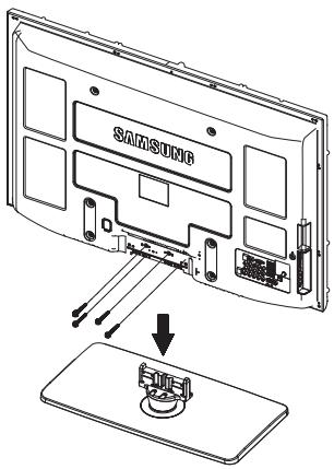 SAMSUNG PN58B650 - How to attach the Stand-Base - 1