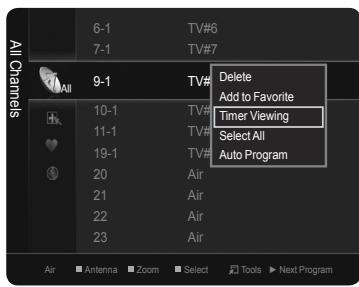 SAMSUNG PN58B650 - Timer Viewing - 4
