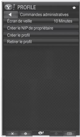 SAMSUNG PN58B650 - Utilisation de l'objet fenêtre profile - 4