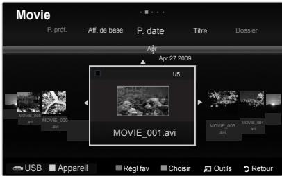SAMSUNG PN58B650 - Menu d'outils de lecture des fichiers musicaux - 2