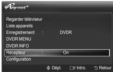 SAMSUNG PN58B650 - Écoute par l'intermédiaire d'un récepteur - 1