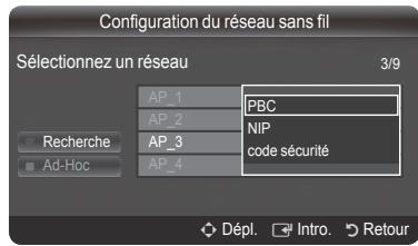 SAMSUNG PN58B650 - - Connexion WPS (configuration sans fil protégée) - 5