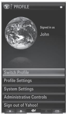 SAMSUNG PN58B650 - Using the Profile Widget - 1