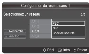 SAMSUNG PN58B650 - - Connexion WPS (configuration sans fil protégée) - 1