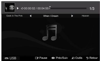 SAMSUNG PN58B650 - Lecture d'un fichier musical - 1