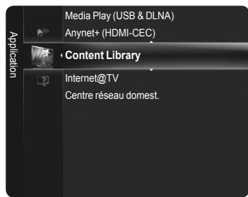 SAMSUNG PN58B650 - Activation de la bibliothèque de contenus - 1