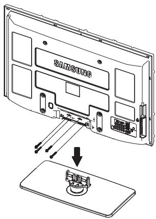 SAMSUNG PN63B550T2F - How to attach the Stand-Base - 1