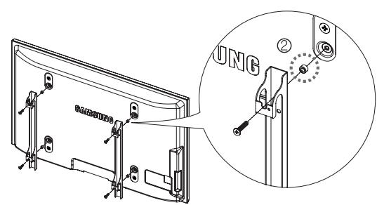 SAMSUNG PN63B550T2F - Préparation avant l'installation du support mural - 2