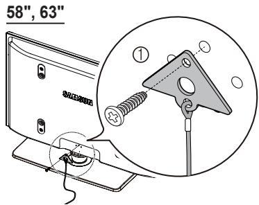 SAMSUNG PN63B550T2F - To prevent the TV from falling - 2
