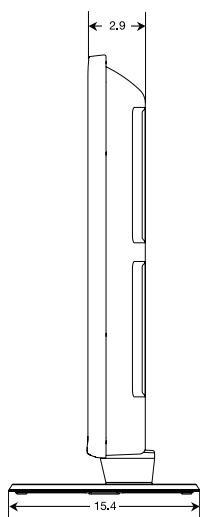 SAMSUNG PN63B550T2F - VUE ARRIÈRE - 4