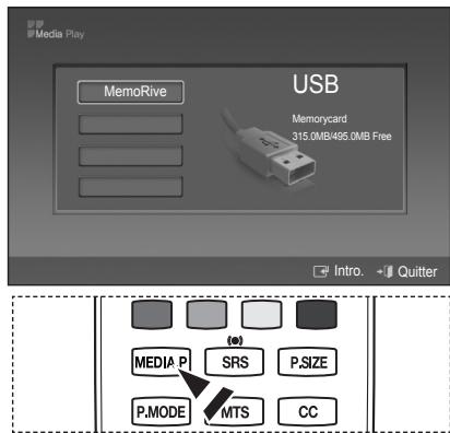 SAMSUNG PN63B550T2F - - Menu Media Play - 1