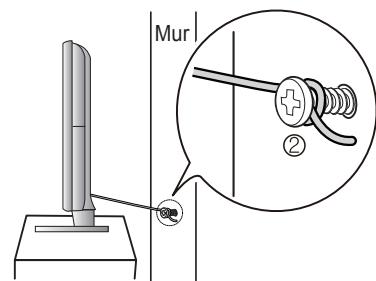 SAMSUNG PN63B550T2F - TPour empêcher que le télévisuer ne tombe : - 6