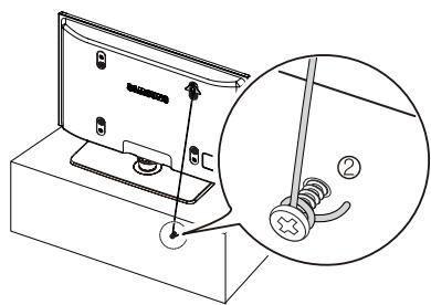 SAMSUNG PN63B550T2F - TPour empêcher que le télévisuer ne tombe : - 3