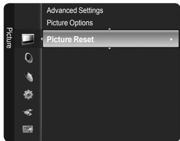 SAMSUNG PN63B550T2F - Picture Reset Reset Picture Mode / Cancel - 1