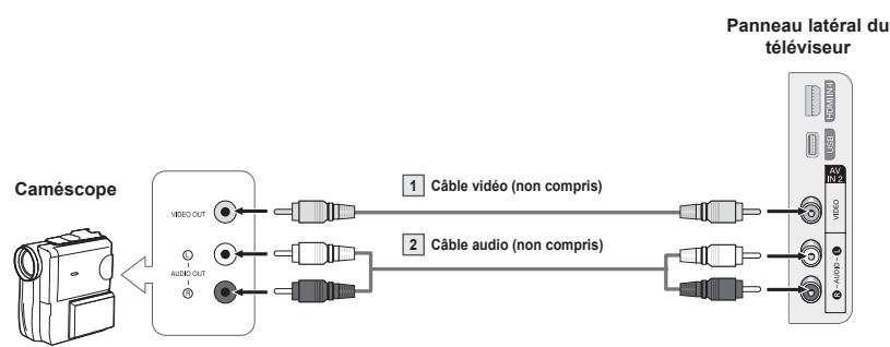 SAMSUNG PN63B550T2F - A l'aide d'un cable video/audio - 1